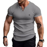 Zil - V - Neck T - Shirt for Men - Sarman Fashion - Wholesale Clothing Fashion Brand for Men from Canada