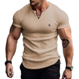 Zil - V - Neck T - Shirt for Men - Sarman Fashion - Wholesale Clothing Fashion Brand for Men from Canada