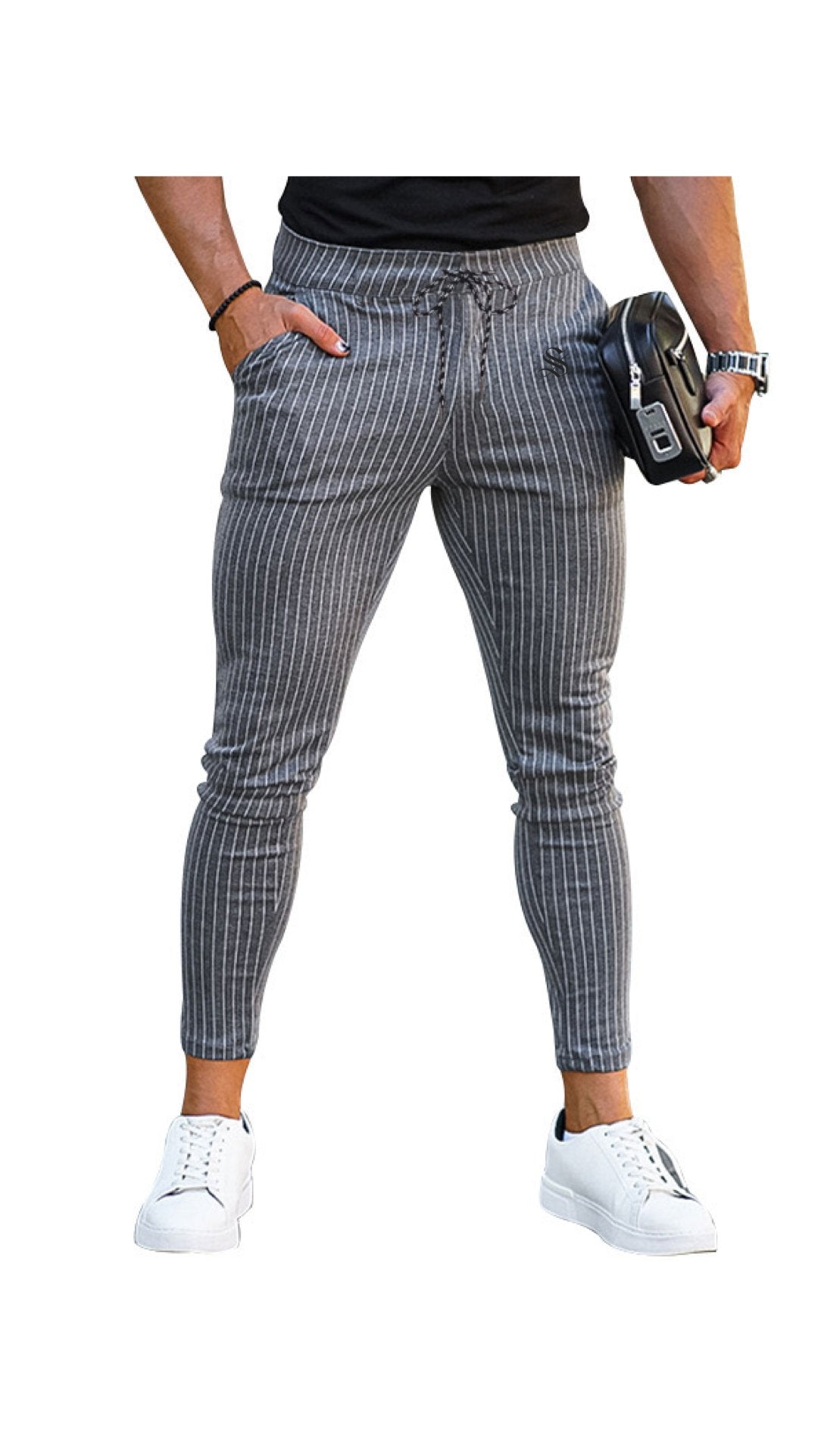 Albino - Joggers for Men - Sarman Fashion - Wholesale Clothing Fashion Brand for Men from Canada