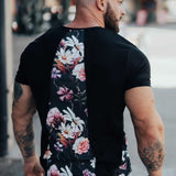Alluring - Black T-shirt for Men - Sarman Fashion - Wholesale Clothing Fashion Brand for Men from Canada