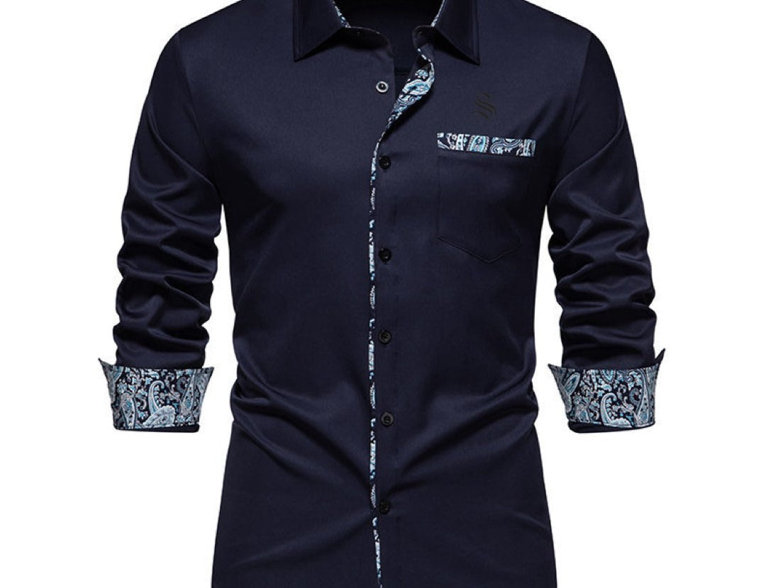Alovo - Long Sleeves Shirt for Men - Sarman Fashion - Wholesale Clothing Fashion Brand for Men from Canada