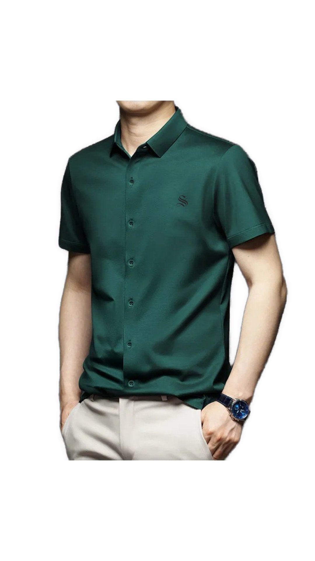 Amamo - Short Sleeves Shirt for Men - Sarman Fashion - Wholesale Clothing Fashion Brand for Men from Canada