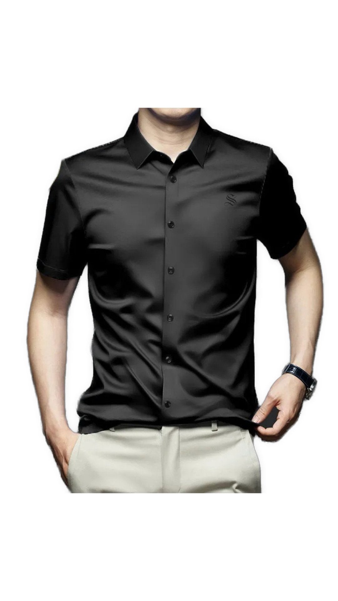 Amamo - Short Sleeves Shirt for Men - Sarman Fashion - Wholesale Clothing Fashion Brand for Men from Canada