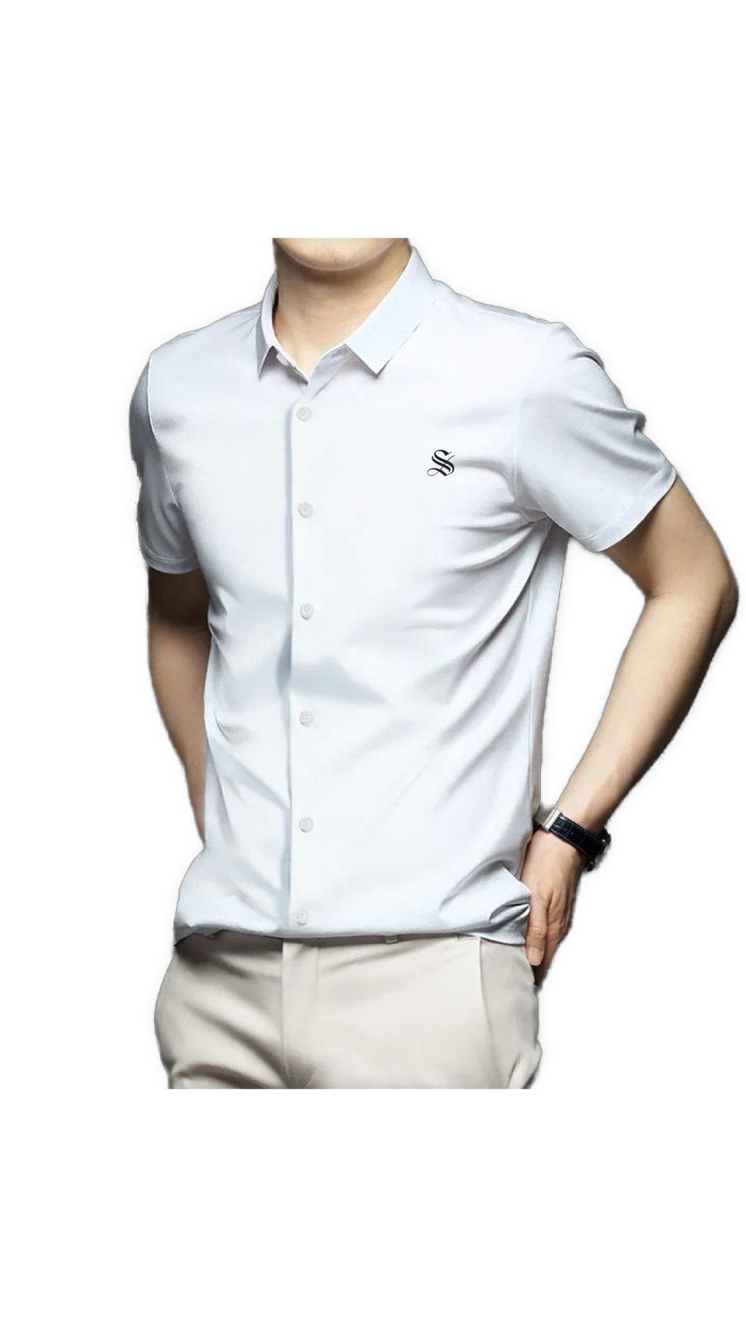 Amamo - Short Sleeves Shirt for Men - Sarman Fashion - Wholesale Clothing Fashion Brand for Men from Canada