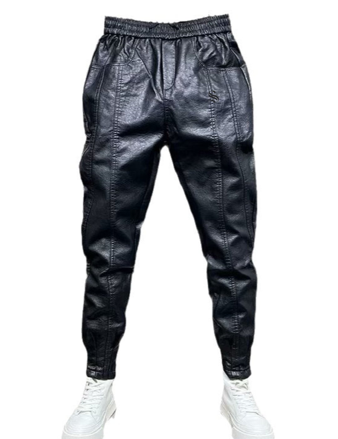 Ambulato - Pu Leather Pants for Men - Sarman Fashion - Wholesale Clothing Fashion Brand for Men from Canada