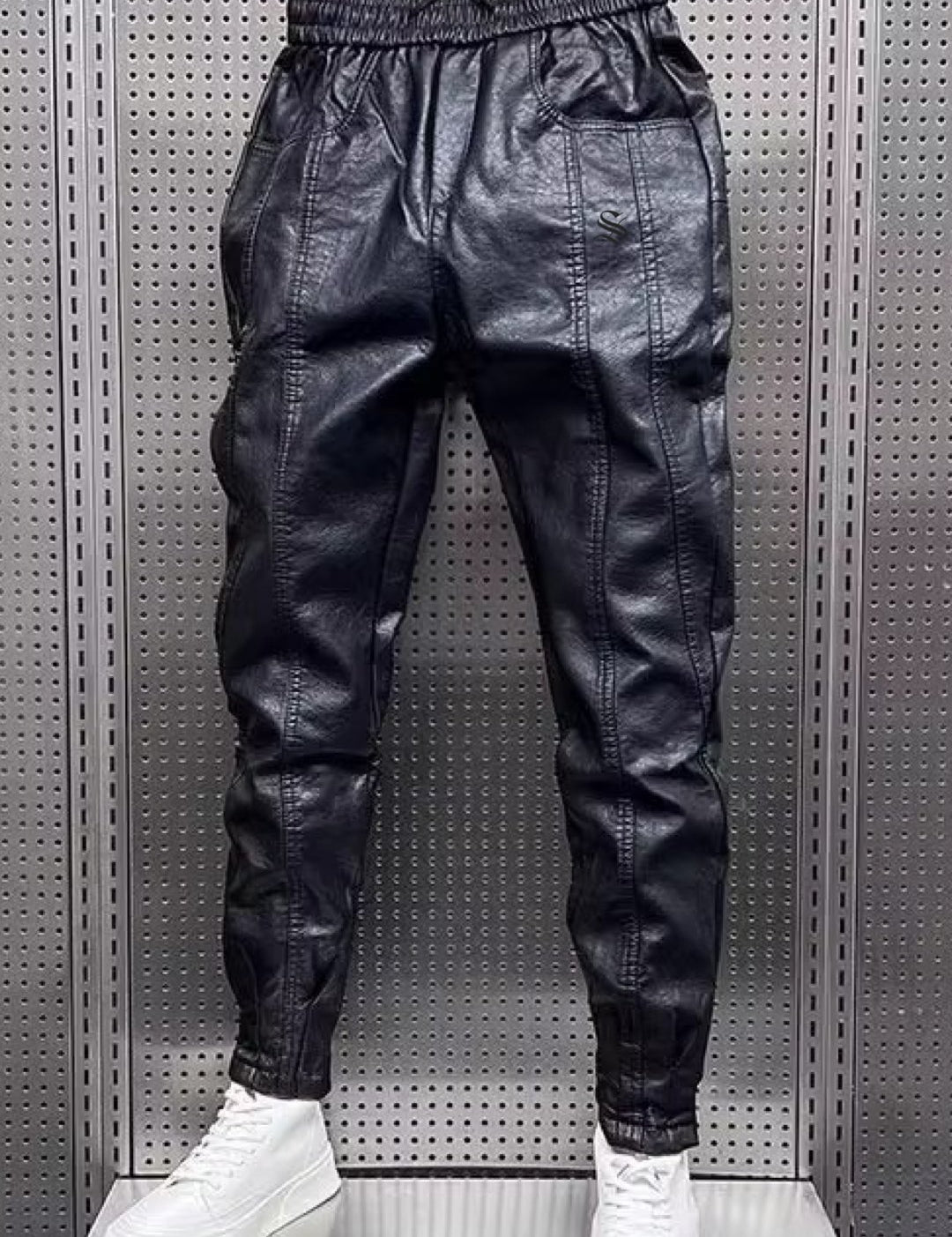 Ambulato - Pu Leather Pants for Men - Sarman Fashion - Wholesale Clothing Fashion Brand for Men from Canada