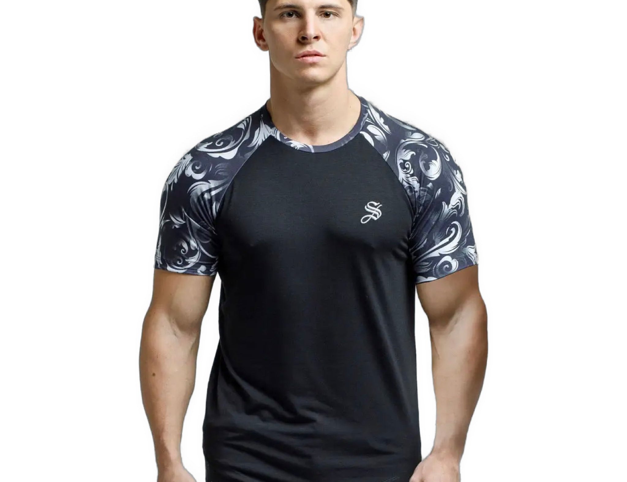 Ares - Black T-Shirt for Men (PRE-ORDER DISPATCH DATE 25 September 2024) - Sarman Fashion - Wholesale Clothing Fashion Brand for Men from Canada