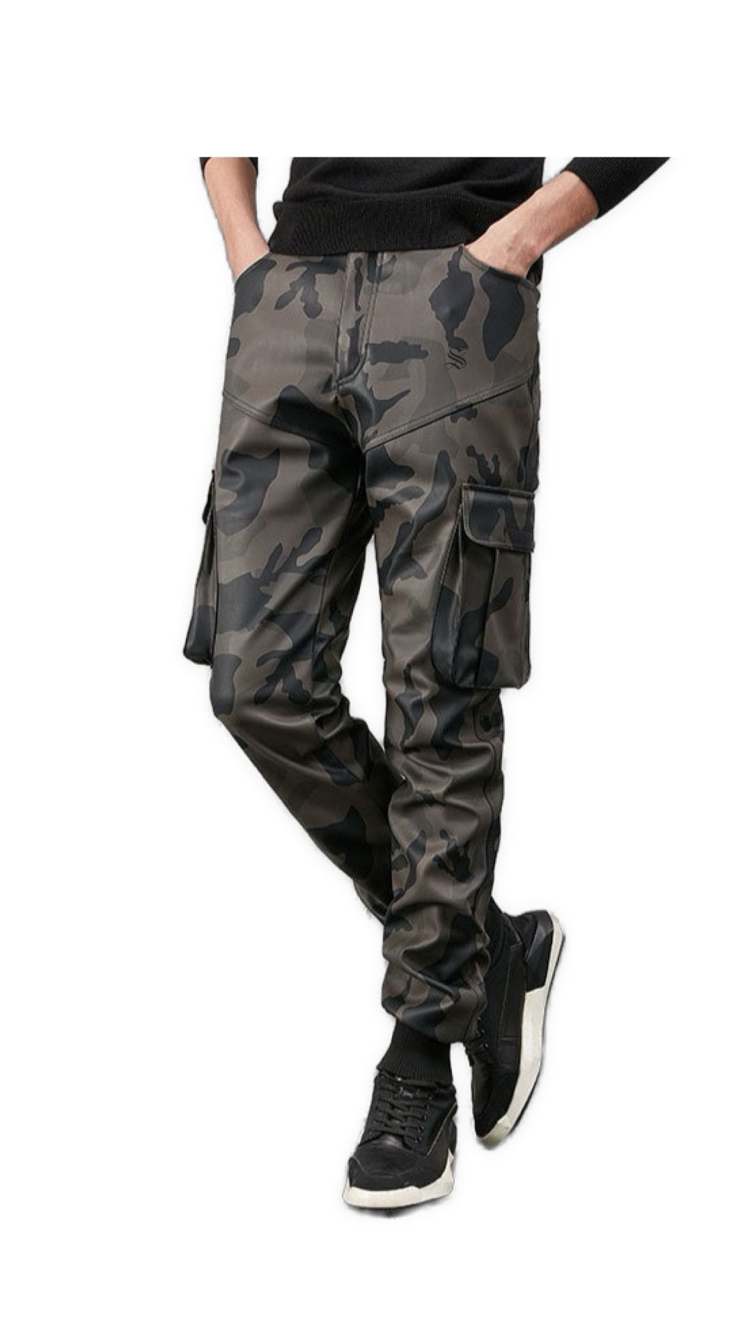 Armstine - Pu leather Pants for Men - Sarman Fashion - Wholesale Clothing Fashion Brand for Men from Canada