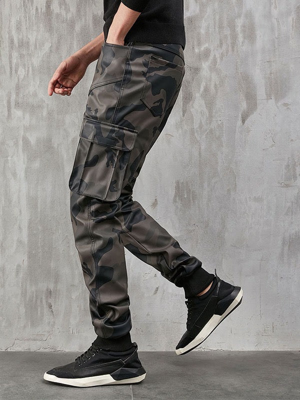 Armstine - Pu leather Pants for Men - Sarman Fashion - Wholesale Clothing Fashion Brand for Men from Canada