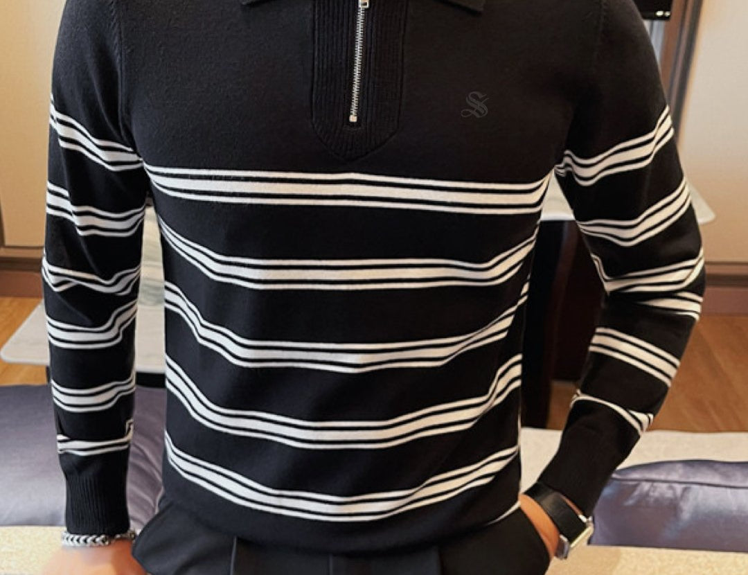 Benu - Long Sleeves Polo Shirt for Men - Sarman Fashion - Wholesale Clothing Fashion Brand for Men from Canada