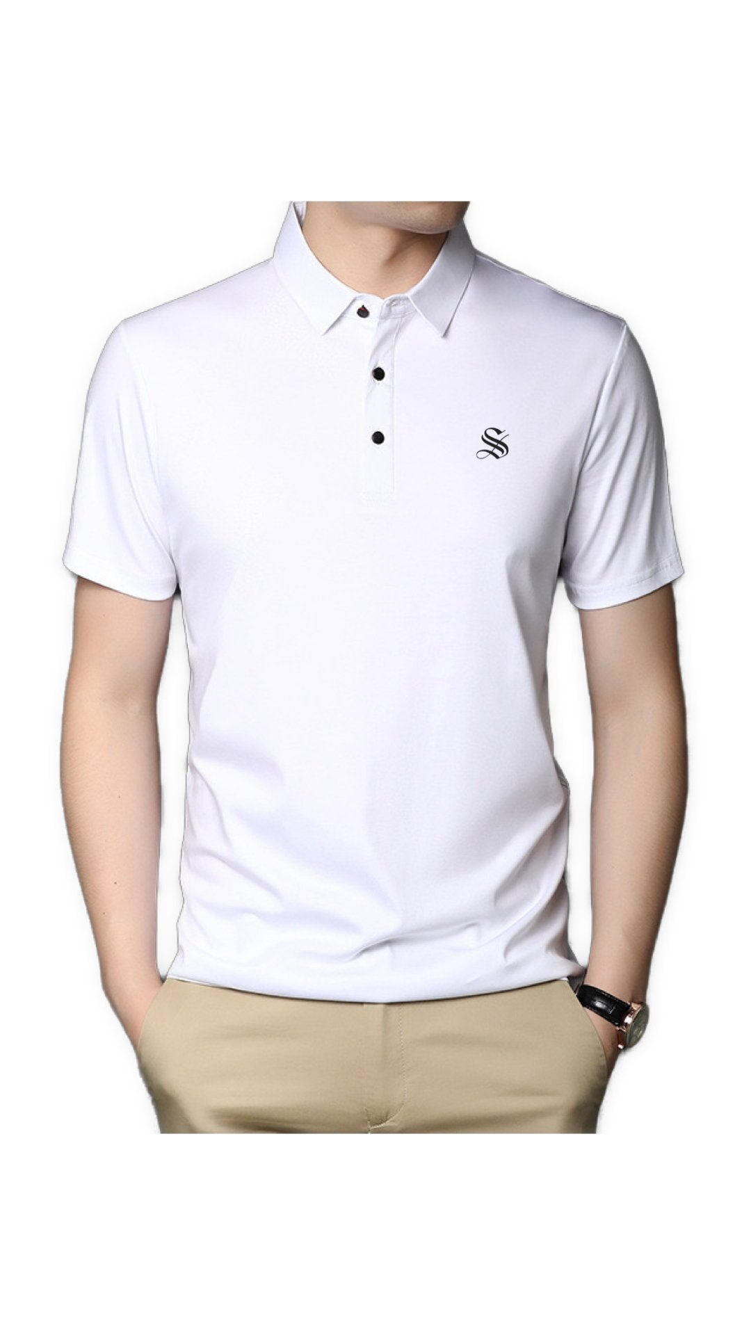 Bhuza - Polo Short Sleeves Shirt for Men - Sarman Fashion - Wholesale Clothing Fashion Brand for Men from Canada