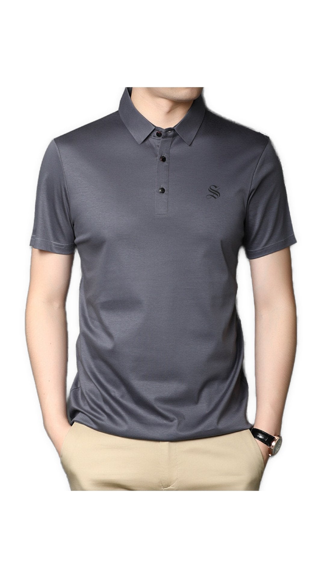 Bhuza - Polo Short Sleeves Shirt for Men - Sarman Fashion - Wholesale Clothing Fashion Brand for Men from Canada