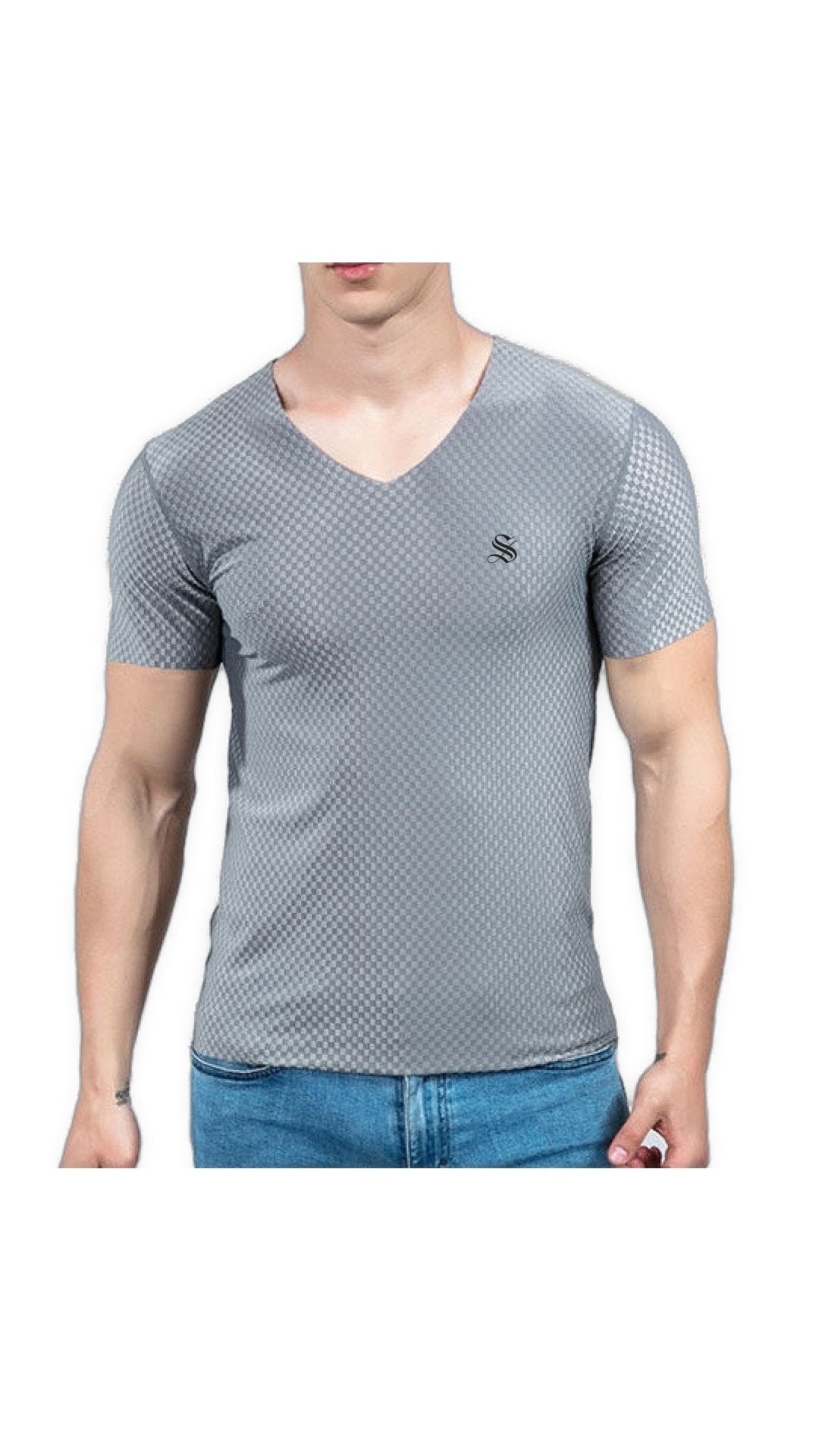 BlackList - V-Neck T-Shirt for Men - Sarman Fashion - Wholesale Clothing Fashion Brand for Men from Canada