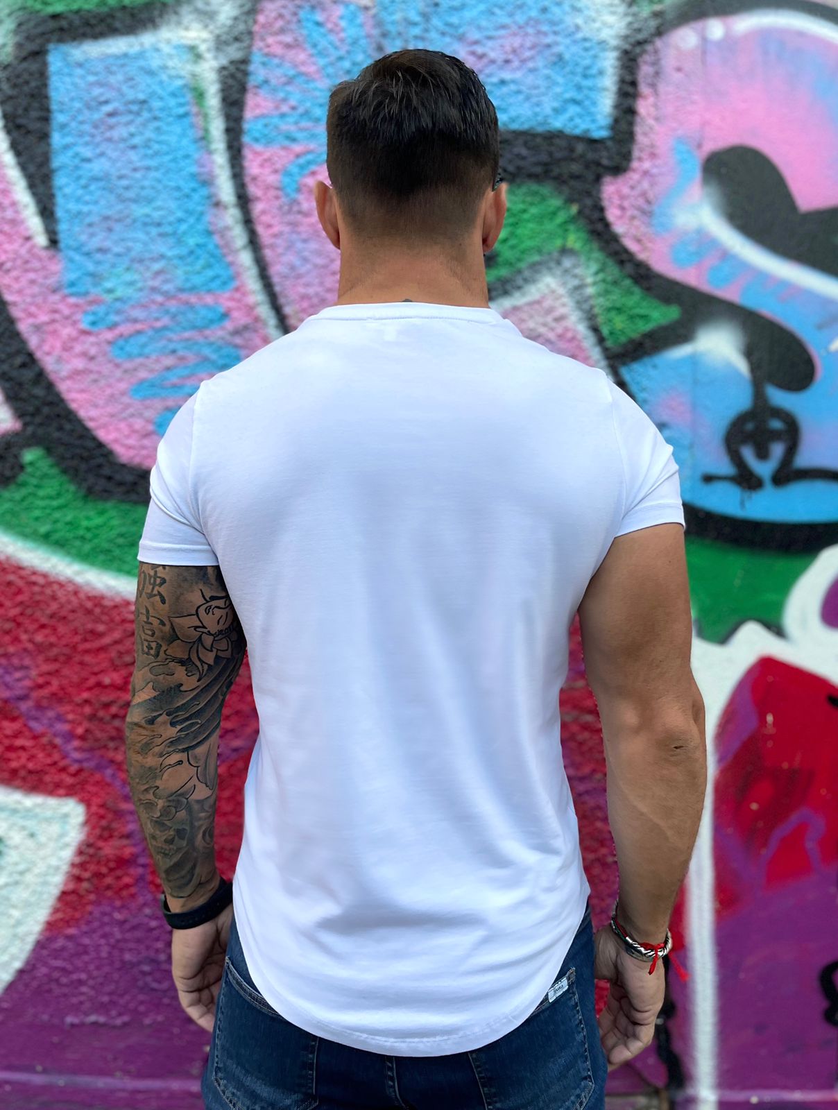 Blanco - White T-Shirt for Men (PRE-ORDER DISPATCH DATE 25 DECEMBER 2021) - Sarman Fashion - Wholesale Clothing Fashion Brand for Men from Canada