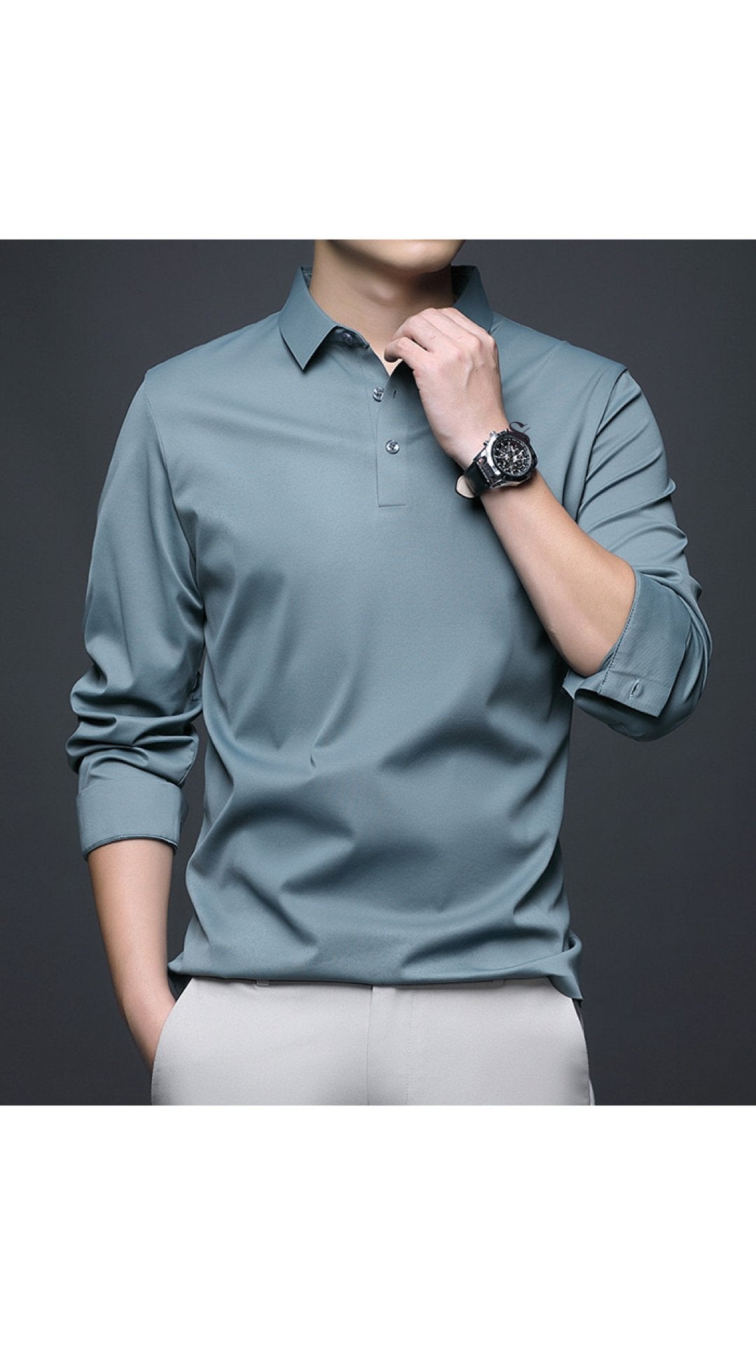 Bugo - Long Sleeves Shirt for Men - Sarman Fashion - Wholesale Clothing Fashion Brand for Men from Canada