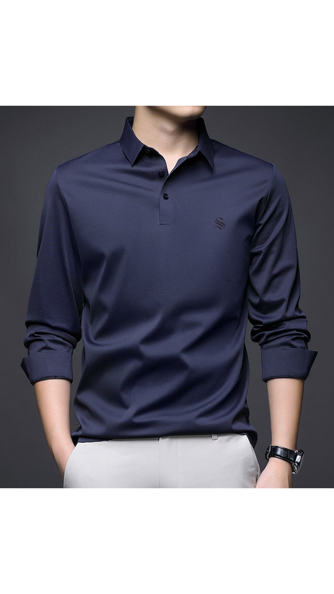 Bugo - Long Sleeves Shirt for Men - Sarman Fashion - Wholesale Clothing Fashion Brand for Men from Canada