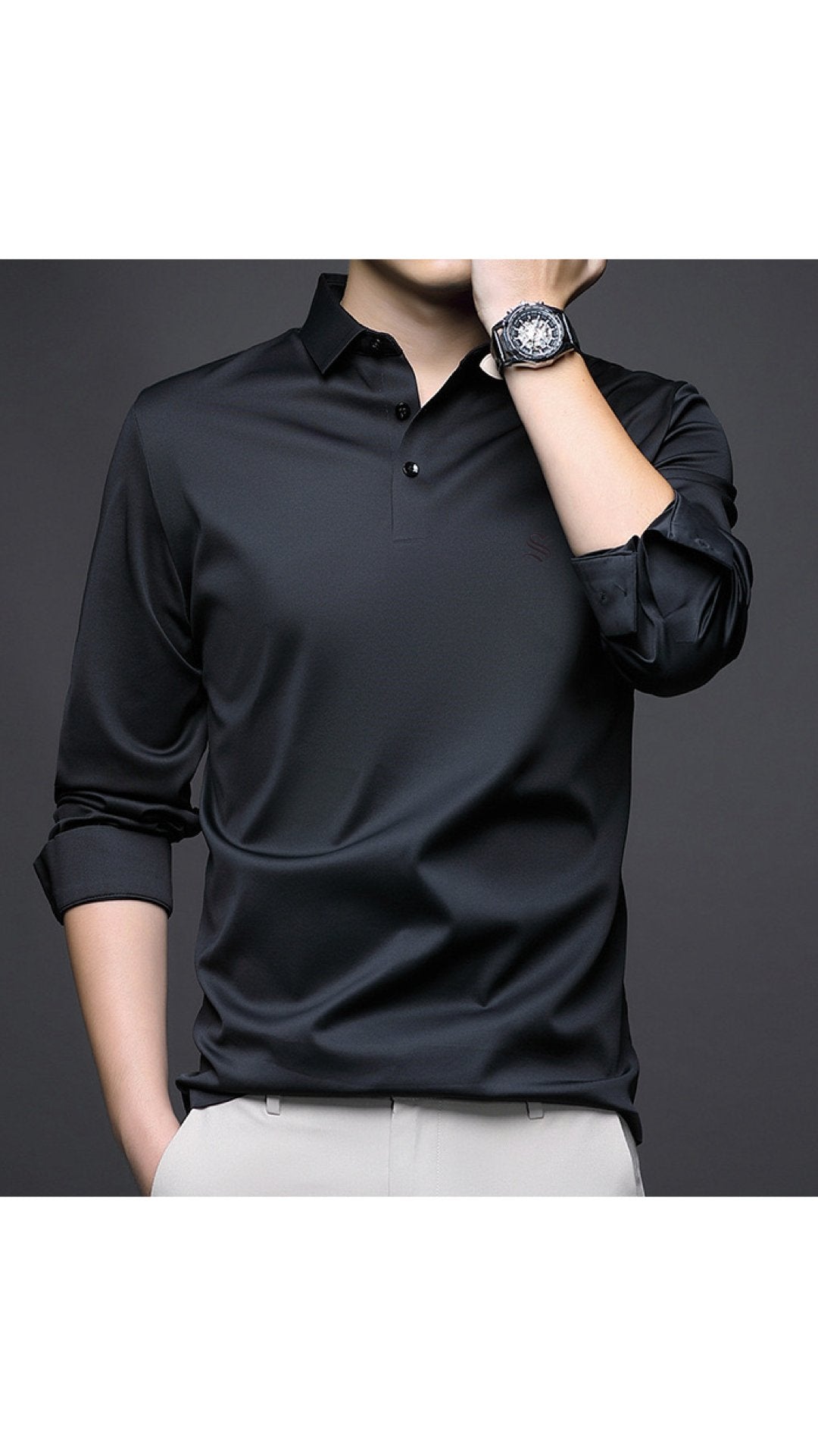 Bugo - Long Sleeves Shirt for Men - Sarman Fashion - Wholesale Clothing Fashion Brand for Men from Canada