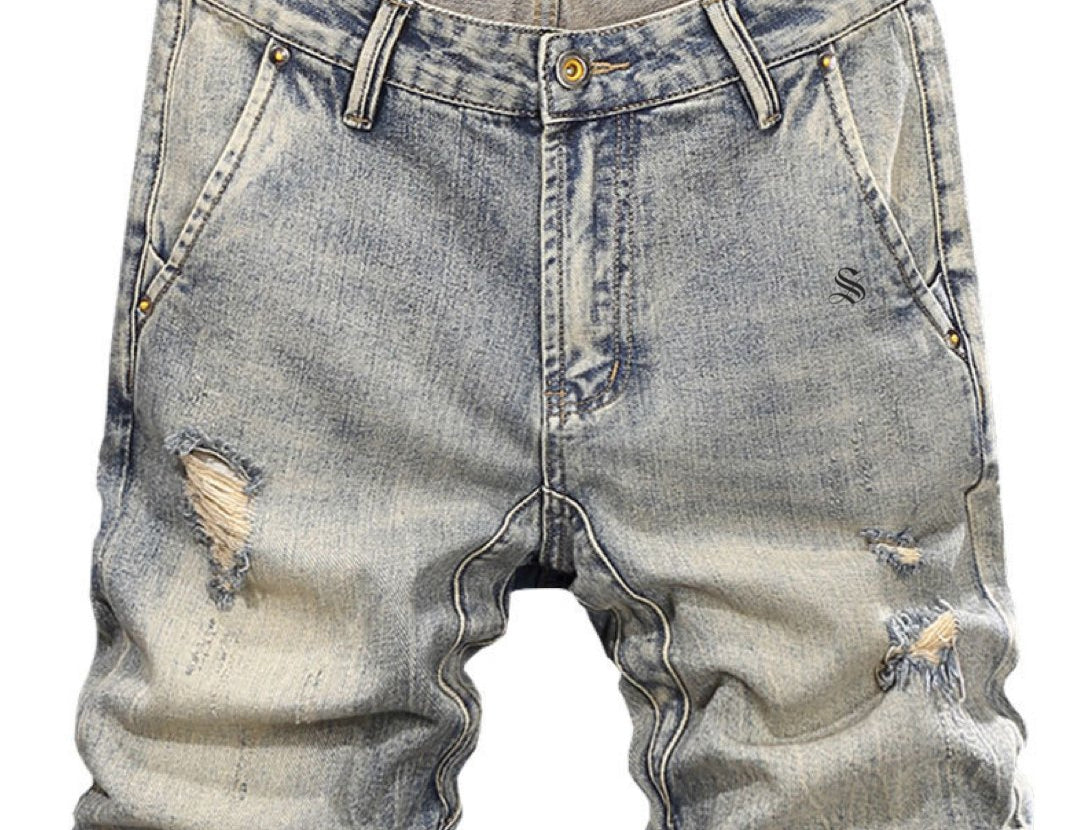 CBJHU - Jeans Shorts for Men - Sarman Fashion - Wholesale Clothing Fashion Brand for Men from Canada