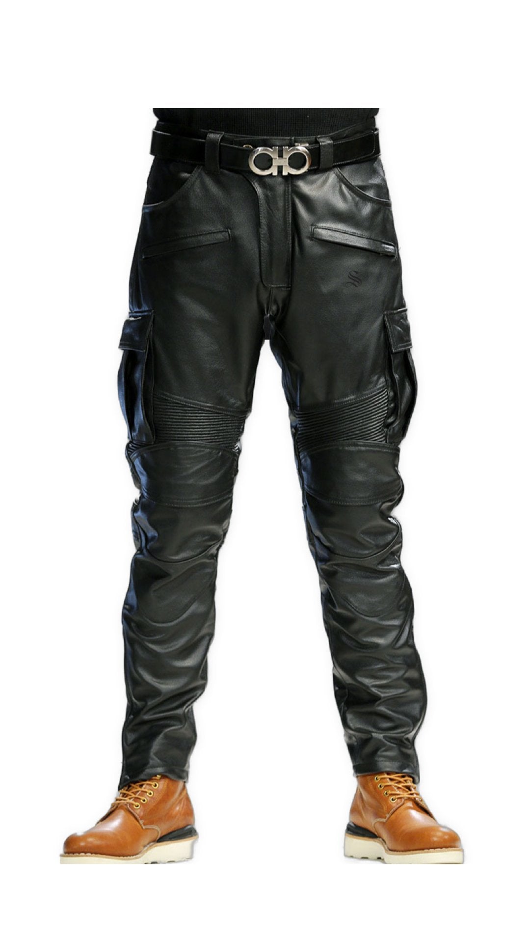 Chtravonov - Pu Leather Pants for Men - Sarman Fashion - Wholesale Clothing Fashion Brand for Men from Canada