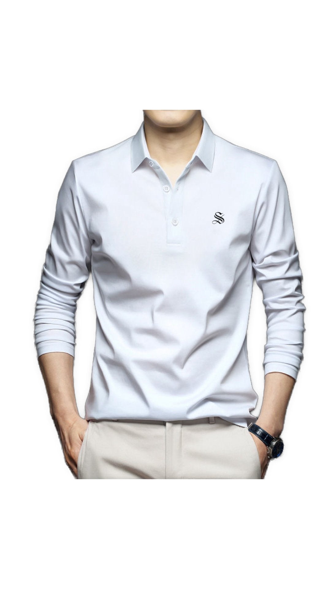 Chulos - Long Sleeves Polo Shirt for Men - Sarman Fashion - Wholesale Clothing Fashion Brand for Men from Canada