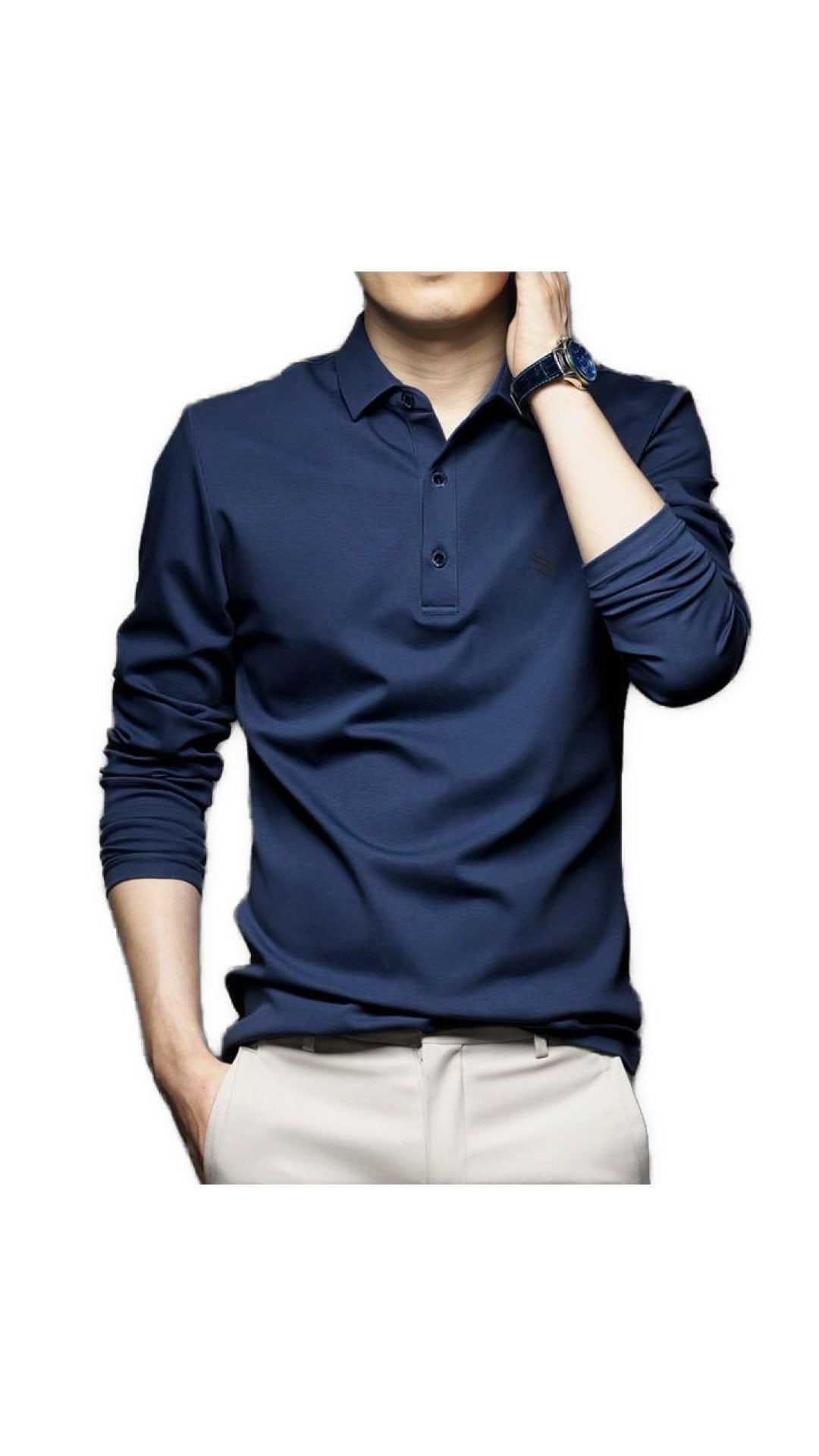 Chulos - Long Sleeves Polo Shirt for Men - Sarman Fashion - Wholesale Clothing Fashion Brand for Men from Canada