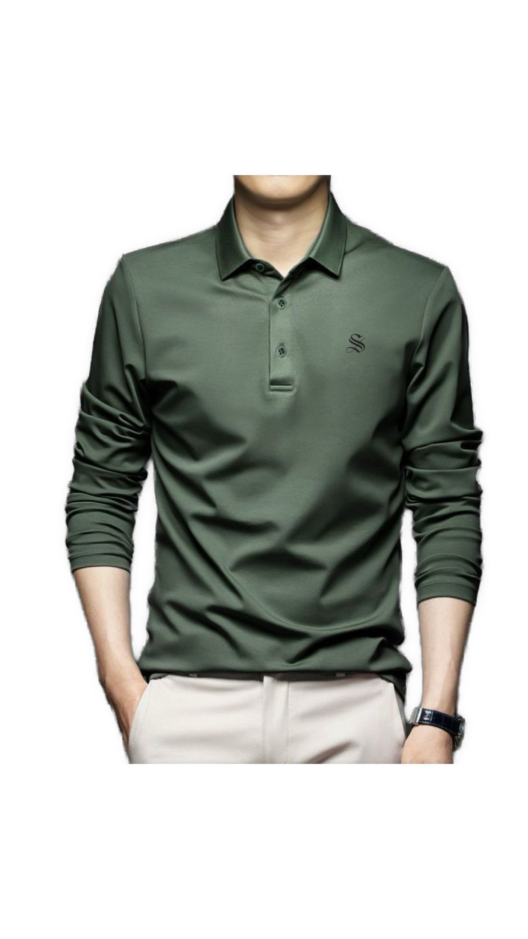Chulos - Long Sleeves Polo Shirt for Men - Sarman Fashion - Wholesale Clothing Fashion Brand for Men from Canada