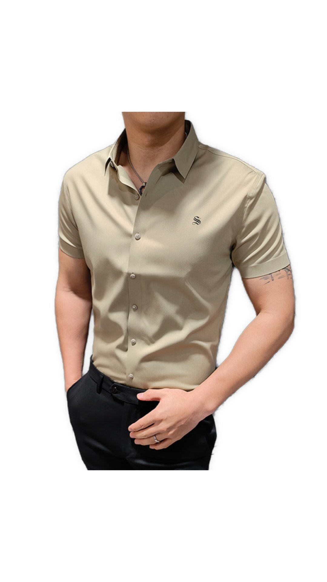Clean Cut 2 - Short Sleeves Shirt for Men - Sarman Fashion - Wholesale Clothing Fashion Brand for Men from Canada