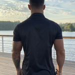 Clean Cut - Black Shirt for Men (PRE-ORDER DISPATCH DATE 25 SEPTEMBER) - Sarman Fashion - Wholesale Clothing Fashion Brand for Men from Canada