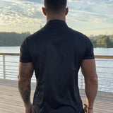 Clean Cut - Black Shirt for Men (PRE-ORDER DISPATCH DATE 25 SEPTEMBER) - Sarman Fashion - Wholesale Clothing Fashion Brand for Men from Canada