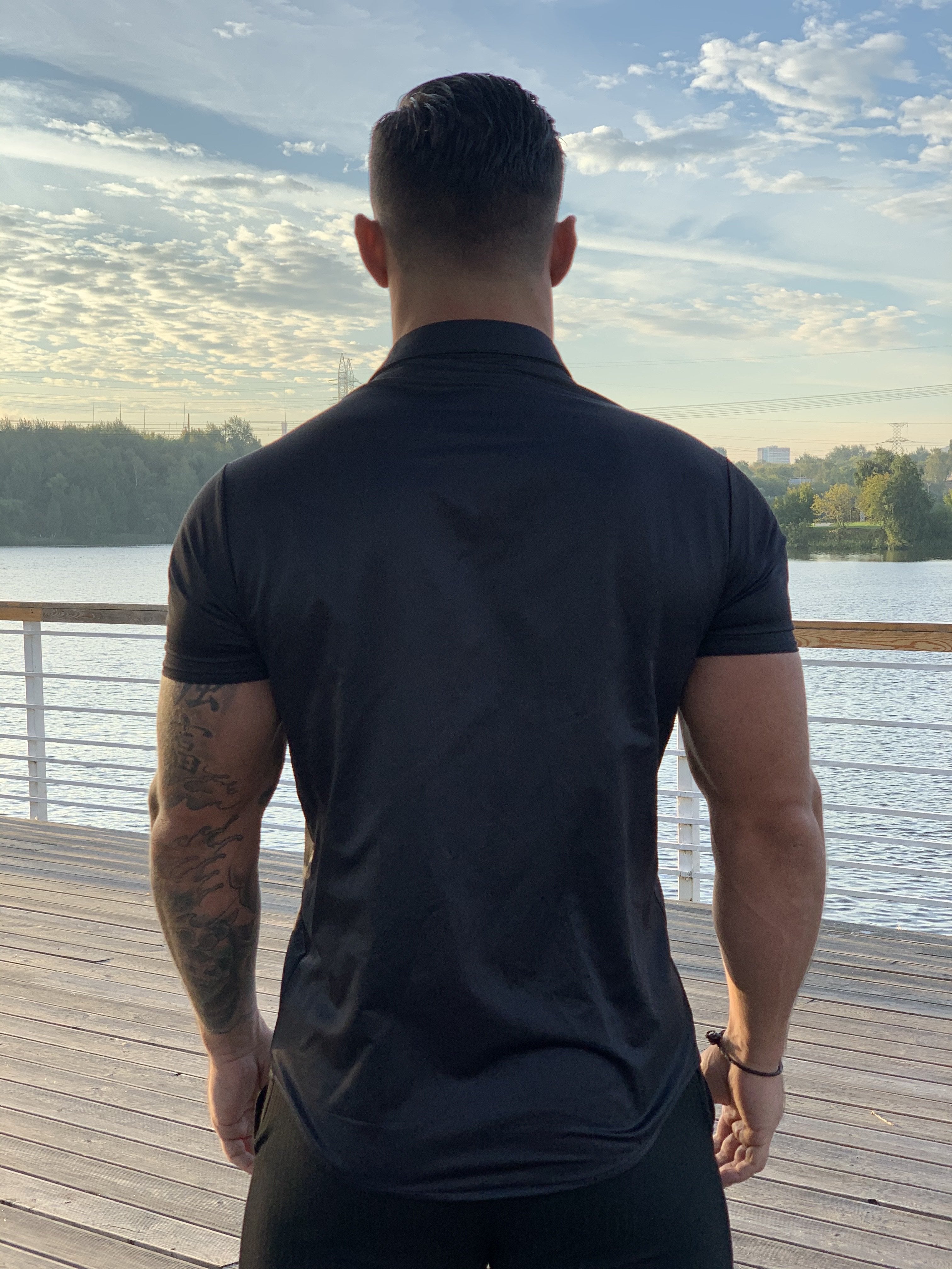 Clean Cut - Black Shirt for Men (PRE-ORDER DISPATCH DATE 25 SEPTEMBER) - Sarman Fashion - Wholesale Clothing Fashion Brand for Men from Canada