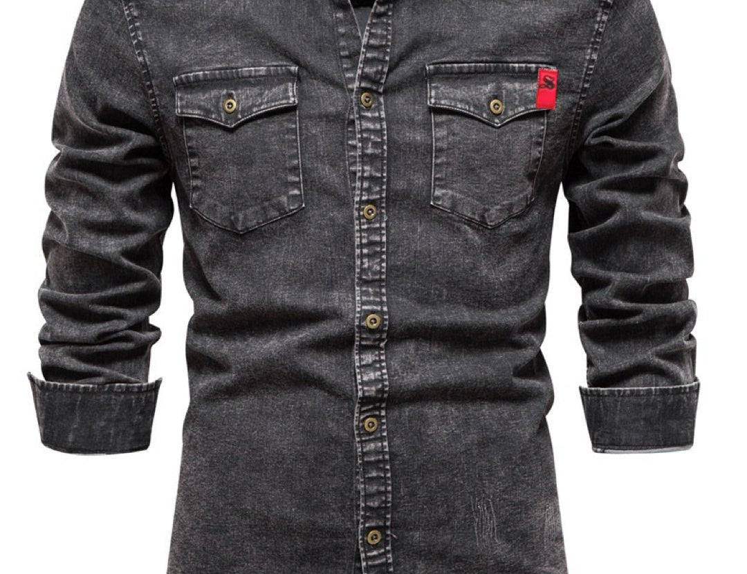 Cowboy #10 - Long Sleeves Shirt for Men - Sarman Fashion - Wholesale Clothing Fashion Brand for Men from Canada