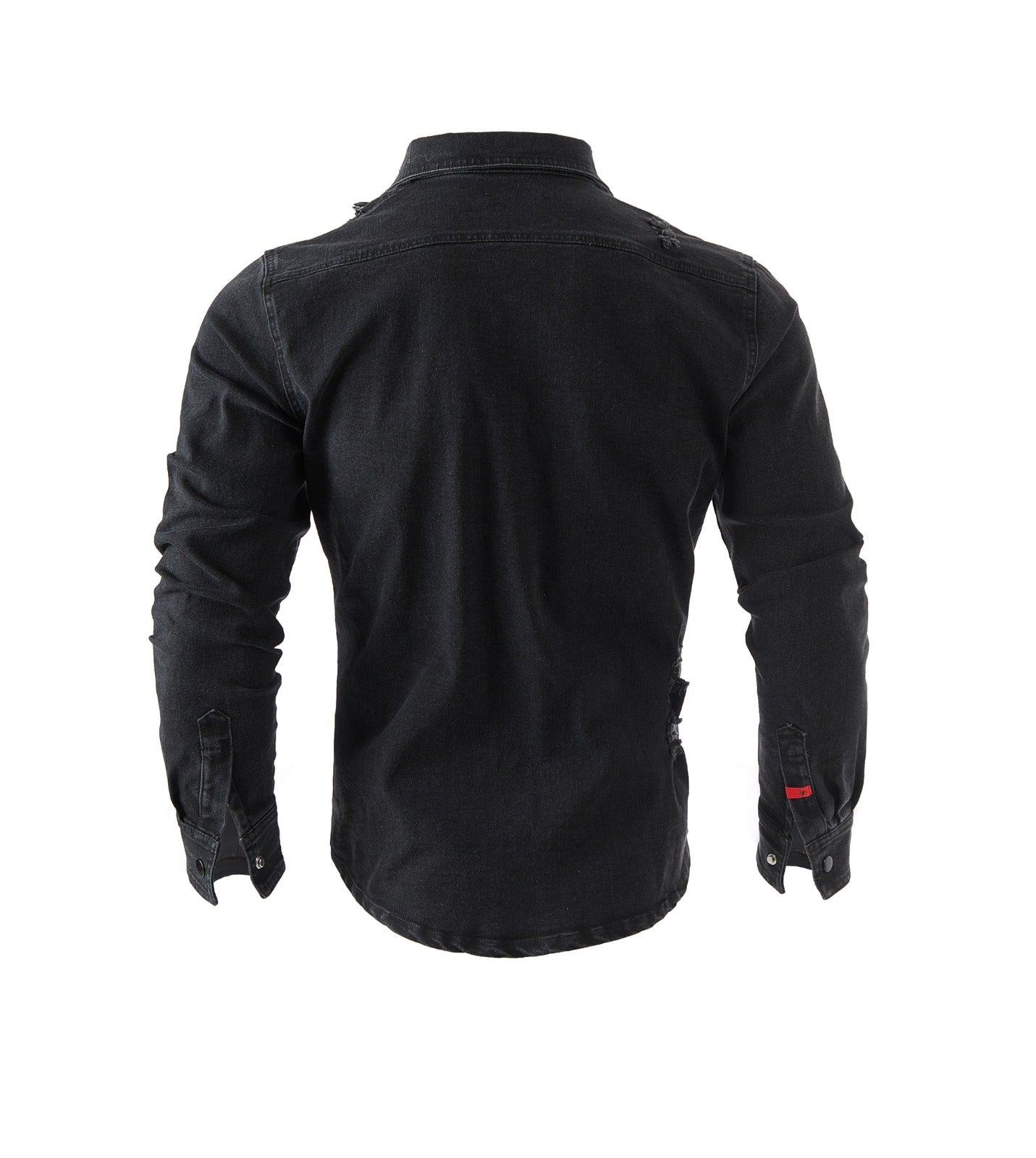 Cowboy #2 - Black Long Sleeves Jeans Shirt for Men (PRE-ORDER DISPATCH DATE 25 DECEMBER 2023) - Sarman Fashion - Wholesale Clothing Fashion Brand for Men from Canada
