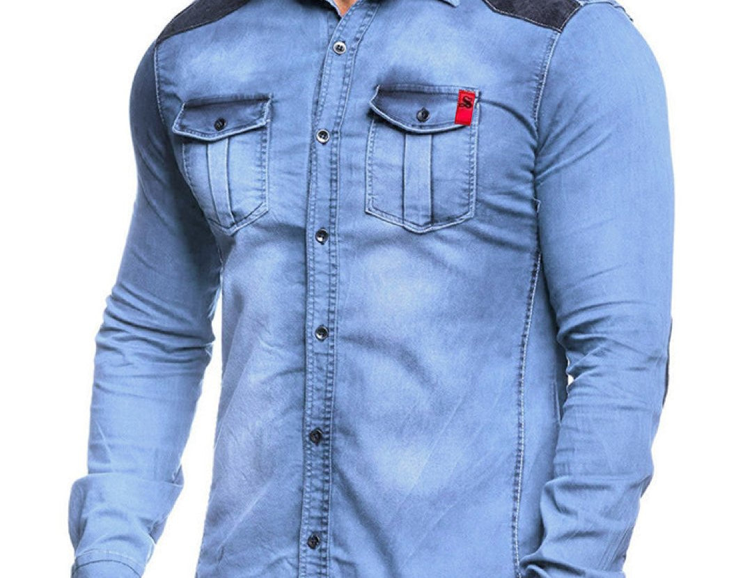 Cowboy #4 - Long Sleeves Shirt for Men - Sarman Fashion - Wholesale Clothing Fashion Brand for Men from Canada