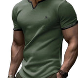 Dujiuana - V-Neck T-Shirt for Men - Sarman Fashion - Wholesale Clothing Fashion Brand for Men from Canada