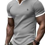 Dujiuana - V-Neck T-Shirt for Men - Sarman Fashion - Wholesale Clothing Fashion Brand for Men from Canada