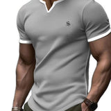 Dujiuana - V-Neck T-Shirt for Men - Sarman Fashion - Wholesale Clothing Fashion Brand for Men from Canada