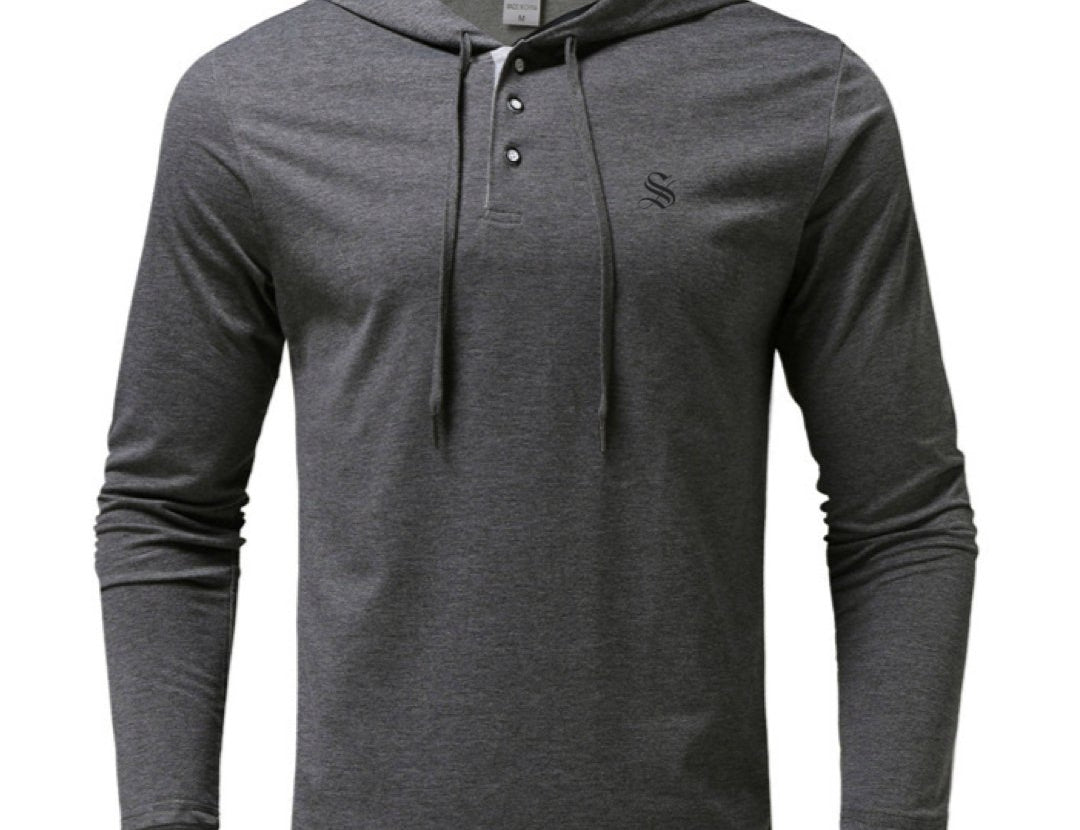 Fanula - Long Sleeve Shirt with Hood for Men - Sarman Fashion - Wholesale Clothing Fashion Brand for Men from Canada