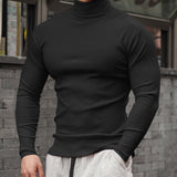 Hogul 3 - High Neck Long Sleeve Shirt for Men - Sarman Fashion - Wholesale Clothing Fashion Brand for Men from Canada