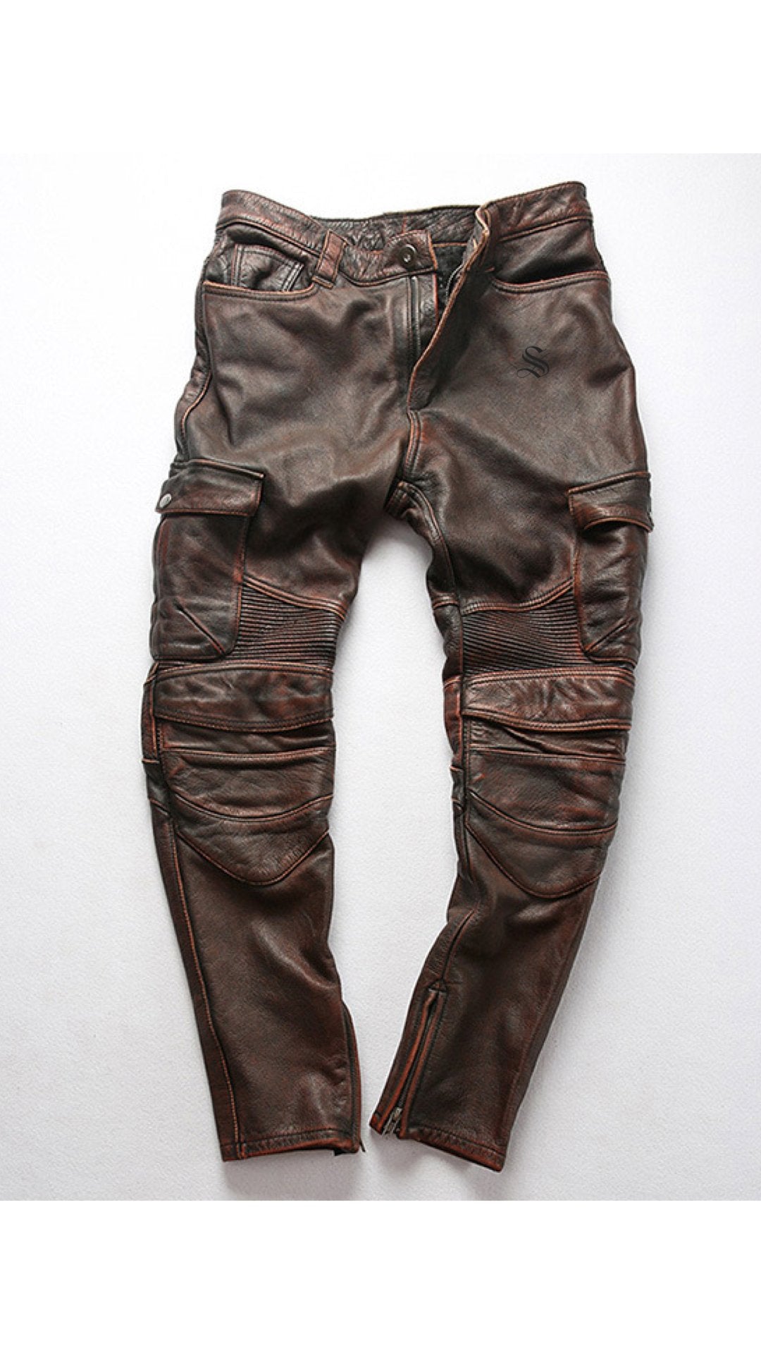 Horloy - Pu Leather Pants for Men - Sarman Fashion - Wholesale Clothing Fashion Brand for Men from Canada