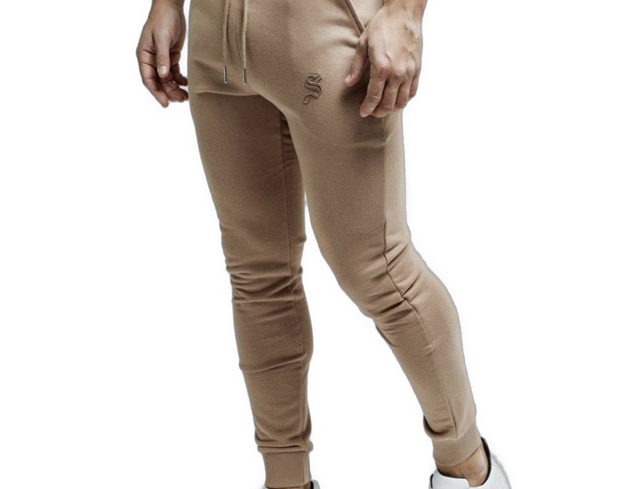 Kamlo - Beige Joggers for Men (PRE-ORDER DISPATCH DATE 25 September 2024) - Sarman Fashion - Wholesale Clothing Fashion Brand for Men from Canada