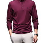 Kingurila - Long Sleeves Polo Shirt for Men - Sarman Fashion - Wholesale Clothing Fashion Brand for Men from Canada