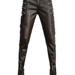 Kurdino - Black Pu-Leather Pant’s for Men - Sarman Fashion - Wholesale Clothing Fashion Brand for Men from Canada