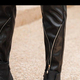 Kurdino - Black Pu-Leather Pant’s for Men - Sarman Fashion - Wholesale Clothing Fashion Brand for Men from Canada