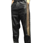 Mongol - Black Pu-Leather Pant’s for Men - Sarman Fashion - Wholesale Clothing Fashion Brand for Men from Canada