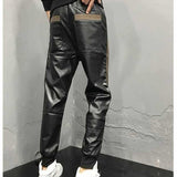 Mongol - Black Pu-Leather Pant’s for Men - Sarman Fashion - Wholesale Clothing Fashion Brand for Men from Canada