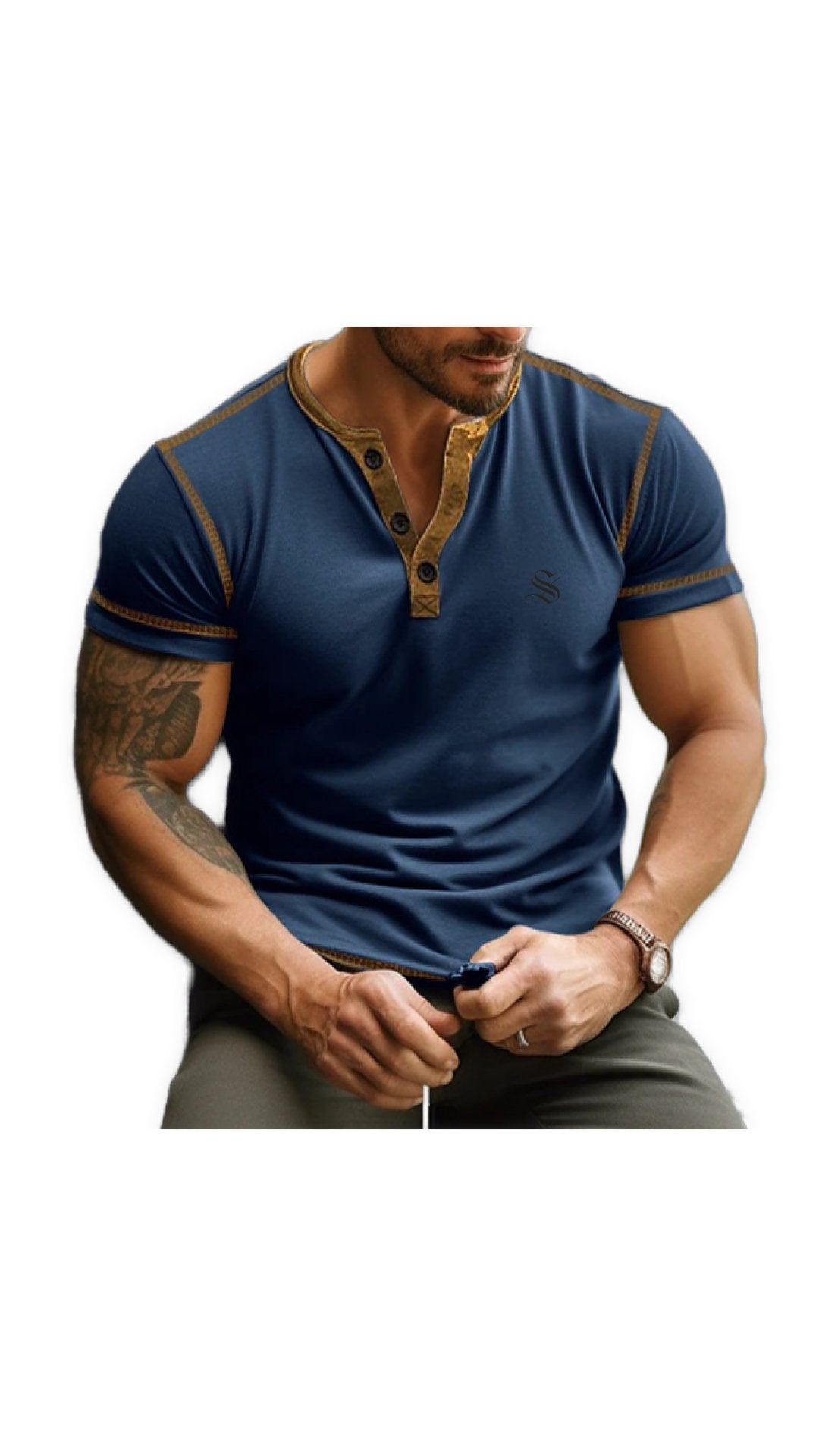 Mulatoko - T-Shirt for Men - Sarman Fashion - Wholesale Clothing Fashion Brand for Men from Canada