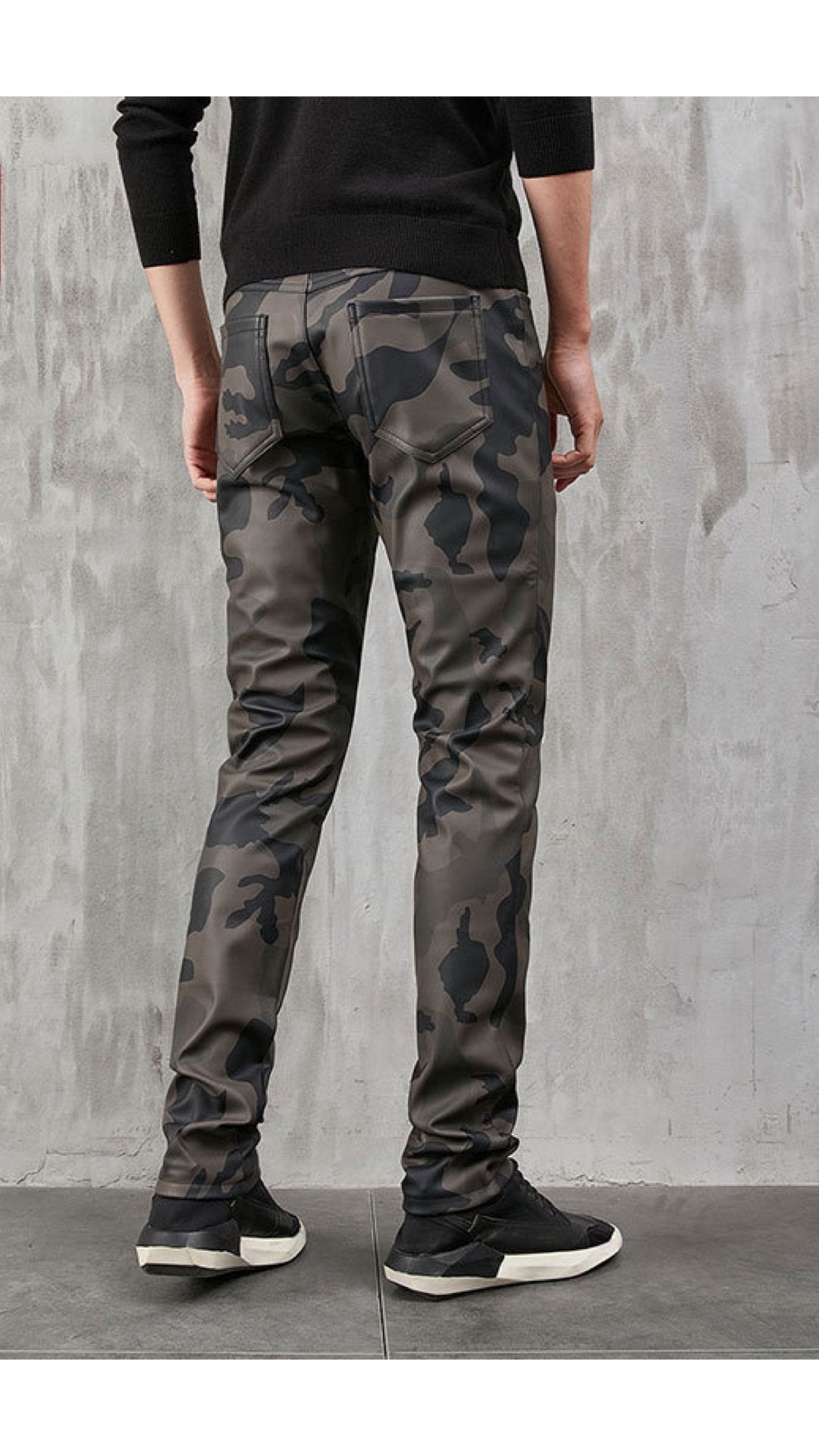 Naoludita - Pu leather Pants for Men - Sarman Fashion - Wholesale Clothing Fashion Brand for Men from Canada