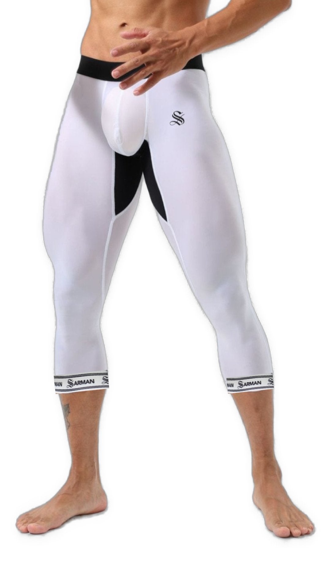 Nuinama 3 - Leggings with Straps for Men - Sarman Fashion - Wholesale Clothing Fashion Brand for Men from Canada