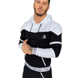 Space - Black/White Hoodie for Men - Sarman Fashion - Wholesale Clothing Fashion Brand for Men from Canada