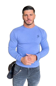 Stanley - Shades of Blue Long Sleeves Shirt for Men (PRE-ORDER DISPATCH DATE 25 DECEMBER 2021) - Sarman Fashion - Wholesale Clothing Fashion Brand for Men from Canada